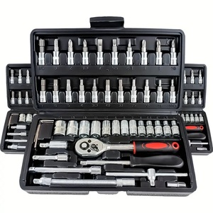46Pcs <span class=keywords><strong>1</strong></span>/4 Inch Ổ Đĩa Metric Ổ Cắm Đặt Tự Động Sửa Chữa Hộ Gia Đình Sử Dụng 3 Màu Ratchet Cờ Lê Tên Bộ Công Cụ Hộ Gia Đình Ổ Cắm Bộ - Product Image 3