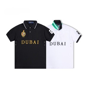 <span class=keywords><strong>Polo</strong></span> pour homme décontracté et professionnel 100% Coton <span class=keywords><strong>Lauren</strong></span> Coupe classique Manches courtes Logo brodé/Imprimé urbain Boutons Golf - Product Image 2