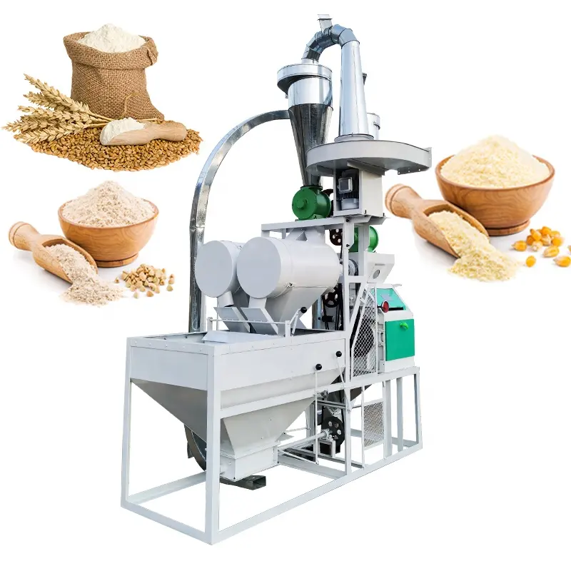 Indústria 20ton Mandioca Maezi Corn Maize Flour Clean Grinder Milling Mill Grind Machine na África do Sul para a Nigéria