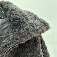 Veste en fausse fourrure tendance européenne et américaine pour femmes, col montant, coupe ample, manteau chaud d'hiver