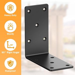 Soporte de Ángulo de 90 Grados para Estantes, Soportes de Esquina de Hierro para Estantes de Madera y Muebles - Product Image 6