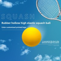 Ballon de squash américain en caoutchouc, haute élasticité, mini ballon rebondissant creux pour entraînement professionnel, diamètre 5,5-6 cm, sac transparent OPP