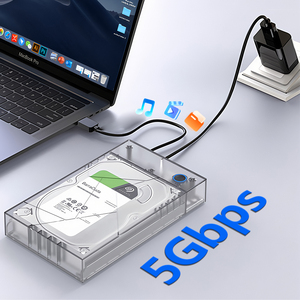 Vỏ ổ cứng <span class=keywords><strong>HDD</strong></span> SATA <span class=keywords><strong>USB</strong></span> 3.0 3.5 inch, dễ lắp đặt, chất liệu nhựa, dành cho ổ cứng thể rắn ngoài hoặc vỏ SSD - Product Image 6