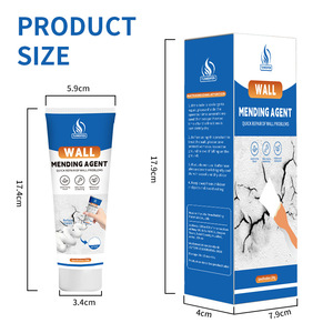 Pâte de réparation murale en résine synthétique blanche, mastic anti-moisissure pour usage domestique, remplisseur de fissures et trous de clous - Product Image 2