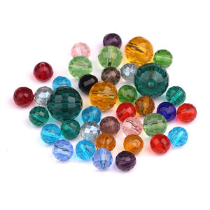 Zhubi 6 8 10 12mm perles rondes en cristal pour la fabrication de bijoux couleurs originales perles rondes en verre de <span class=keywords><strong>terre</strong></span> à facettes pour Bracelet - Product Image 3