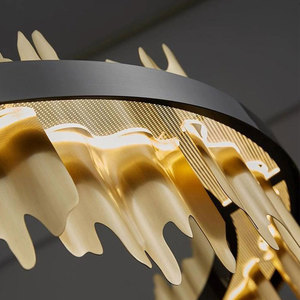 Luces <span class=keywords><strong>colgantes</strong></span> LED simples y modernas <span class=keywords><strong>para</strong></span> dormitorio, comedor, bar, candelabro de gota de agua, lámpara de escalera - Product Image 5
