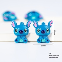 Autocollant en résine crème Stitch de dessin animé, écologique, marque Yaopo, accessoires DIY pour coque de téléphone, patch, cheveux, enfants, réfrigérateur