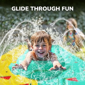 20FT Children's Water <b>Slide</b> PVC Inflatable Watermelon Water <b>Slide</b> Summer Outdoor Lawn Sprinkler 2 Water <b>Slides</b> - Product Image 4