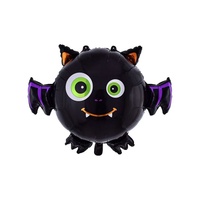 Ballons en aluminium Halloween : Citrouille, Chauve-souris, Araignée, Sorcière, Fantôme – Ensemble de ballons 3D autoportants pour décorations de fête d'Halloween