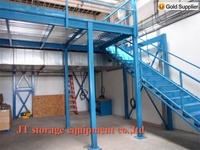 Système de rayonnage industriel robuste et personnalisé, résistant à la corrosion, pour entrepôt, avec plateforme de travail en acier à poutres en H durable