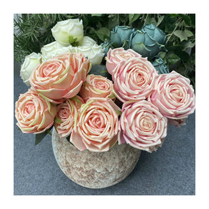 Flores Artificiales Queyiyi, Rosas Reales de 30cm-100cm, Decoración para Bodas y Hogar - Product Image 4