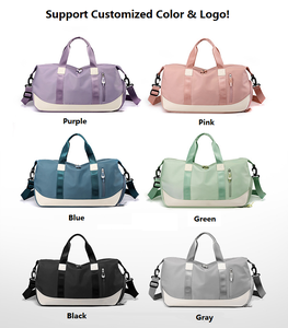 Grand sac de sport pliable personnalisé à imprimé tendance, sac de sport multifonctionnel imperméable, sac de voyage avec compartiment à chaussures - Product Image 4