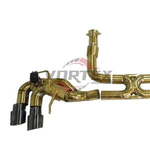 Sistema de Escape Vortex Valvetronic Catback con Acabado Dorado para Corvette C8, Sistema de Escape de Alto Rendimiento con Recubrimiento Dorado - Product Image 6