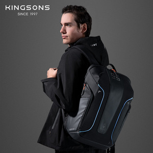 Kingsons <b>Student</b> <b>Backpack</b> 15 Inches Large Capacity Laptop Bag Unisex Black Travel <b>Backpack</b> - Product Image 3