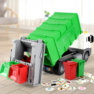 <span class=keywords><strong>Camion</strong></span> à ordures en alliage de jouet pour enfants, véhicule d'ingénierie simulé, modèle de voiture de jouet pour enfants pour l'éducation - Product Image 3