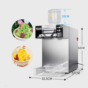 เครื่องโกนหนวดไฟฟ้าทำจากสแตนเลสเครื่องทำ<span class=keywords><strong>น้ำแข็ง</strong></span>ทรงกรวยระบายความร้อนด้วยอากาศเครื่องทำสลูช - Product Image 3