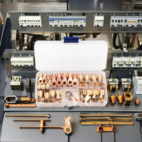 70 unidades de terminales de crimpado tipo OT sin aislamiento, 12V 10A 20A 30A 40A 50A, terminales de cobre de boca abierta para cable de alimentación eléctrica
