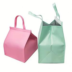 Cheap Custom Printed High Quality Portable Non Woven Large Insulated Thermal Lunch Cooler for Food of Bag - Product Image 1