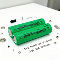 Batterie lithium-ion personnalisée de qualité supérieure 18650 2500mAh 25P 3.6V pour stations d'alimentation portables