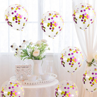 Youlun 100 pièces Pack BOBO 12 pouces Confettis Paillettes Étoiles Recharges Ballons en Latex Transparent Clair pour Mariage Anniversaire Fête
