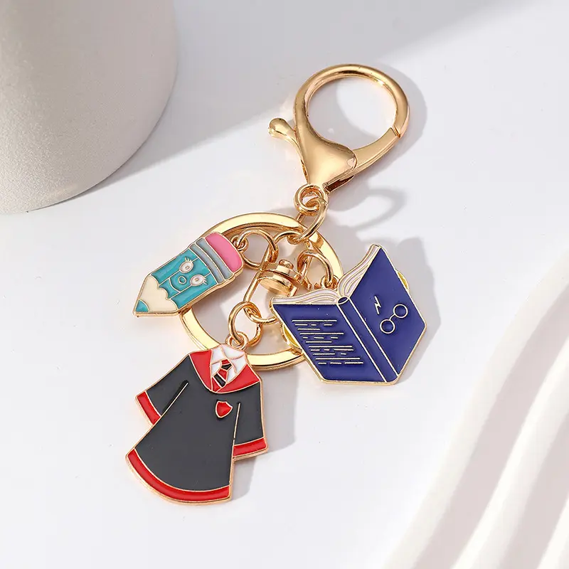 Students College Graduation Graduate Season gifts Alloy Metal Enamel Key chain Key ring Pendant Keychain