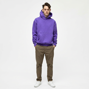 Latest Style Customized High Quality Regular Fit Black Color Fleece Quick Dry Breathable Autumn Casual Pullover <b>Men's</b> <b>Hoodies</b> - Product Image 1