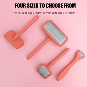 Spazzola per capelli in filo di gatto in legno con Logo personalizzato all'ingrosso della fabbrica spazzola per pettine per toelettatura per animali domestici a perno lungo per lo spargimento - Product Image 5