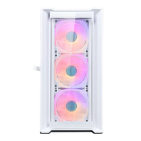 Boîtier pour PC d'usine avec ventilateurs rgb Boîtier pour ordinateur de jeu de couleur blanche