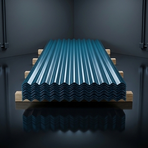 Láminas de Techo Corrugadas Galvanizadas con Recubrimiento de Zinc Prepintadas y con Acabado de Color, Estándar ASTM, <span class=keywords><strong>para</strong></span> Techos Lacados - Product Image 4