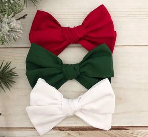 Kustom gaya Eropa rambut Linen busur anak perempuan pesta rambut kembali ke sekolah item dengan pin rambut kain dan klip - Product Image 4