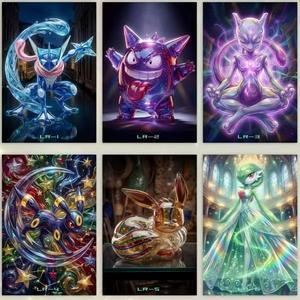 Pannello Acrilico DM Pokemoned Shikishi Board, Pannello Artistico da Collezione Anime, Espositore in Acrilico Trasparente, Regalo Decorativo per i Fan - Product Image 3