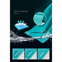 L'usine fournit des serviettes en microfibres ultra-fines avec une forte absorption d'eau, légères, tailles et couleurs personnalisables.