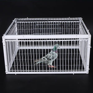 <span class=keywords><strong>Cage</strong></span> Piège Automatique à 4 Portes pour Oiseaux, Lapins, Souris - Entrée Uniquement sans Sortie - Outil de Collecte Automatique de Pigeons à Maillage Renforcé avec Lucarne - Product Image 1