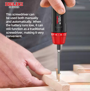 Ensemble de tournevis électrique miniature sans fil de qualité industrielle DELIXI, batterie au lithium rechargeable 3,6 V, couple maximal de 3 Nm - Product Image 3