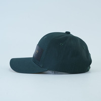 Casquette de baseball verte 6 panneaux de haute qualité en gros, 100 % coton, avec boucle réglable, structurée, pour l'extérieur.