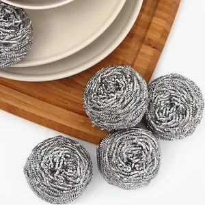 Metal Pot Scrubber ovma paslanmaz çelik tel sünger Scourer mutfak temizlik topu