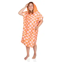 Serviette de plage poncho à capuche personnalisée en microfibre suédée, robe de change de plage à capuche personnalisée
