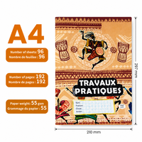 Cahier d'exercices scolaire personnalisé pour la Tanzanie, agrafé, réglure Seyès, couverture personnalisée, fabricant de cahiers d'écriture pour étudiants