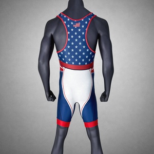 Singlet da Wrestling per Uomo con Pannelli in Rete Traspirante e Pannello Separato per l'Inguine, Abbigliamento Compressivo Atletico per Club e Squadre - Product Image 2