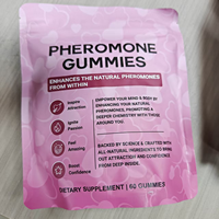 Gummies véganes aux phéromones, zinc et vitamine B6 sans gluten pour l'énergie quotidienne et le soutien de la confiance chez l'adulte