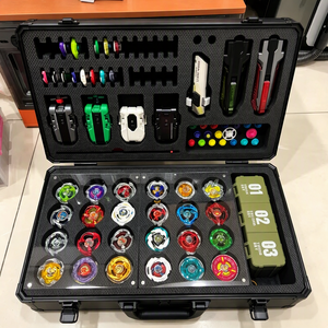 <span class=keywords><strong>Beyblade</strong></span> X & Infinity Nado : Étui de présentation portable en aluminium pour toupies, collection, lanceur de combat et accessoires - Product Image 5