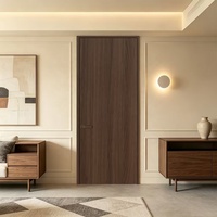 Porte en bois d'aluminium WPC insonorisée, anti-termites, imperméable, design personnalisé pour chambre à coucher, salle de bain, usage domestique
