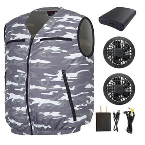 Uniformes de travail pour ventilateur midienne, gilet de climatisation avec jeu de batteries, contre-mouvements thermiques - Product Image 3