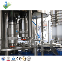 Machine de remplissage d'eau automatique 3 en 1, équipement d'embouteillage monobloc pour les petites entreprises