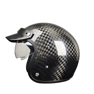 <span class=keywords><strong>Casque</strong></span> de <span class=keywords><strong>moto</strong></span> demi-visage en fibre de carbone sur mesure OEM pour <span class=keywords><strong>Harley</strong></span> - Product Image 6