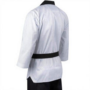 Elegantes Conjuntos de Uniformes de Taekwondo Unisex con Logotipos Personalizados en la Parte Delantera, Ligeros, Transpirables, Elásticos, de Secado Rápido, 100% Algodón - Product Image 6