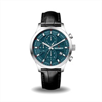 Funda de acero inoxidable 316L personalizada, reloj de cuarzo con recubrimiento de cristal de zafiro, diseño especial, dial, cronógrafo, apto para Japón, VD57, MOVT