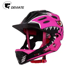Cascos de bicicleta de alta calidad personalizados OEM/ODM para niños protección facial completa con aprobación CE/CPSC casco de bicicleta de moda para niños