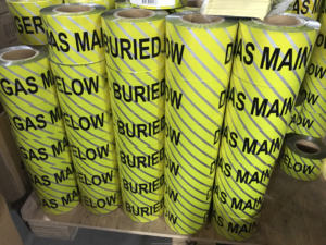 Cinta de Advertencia Protectora de Aluminio Multicolor Personalizada para Cables Subterráneos - Product Image 5