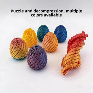 Huevo de Dragón Impreso en 3D, Juguete Antiestrés Deformable, Huevo Giratorio Creativo, Juguete Antiestrés Maravilloso para Niños, Cubo de Creatividad - Product Image 5